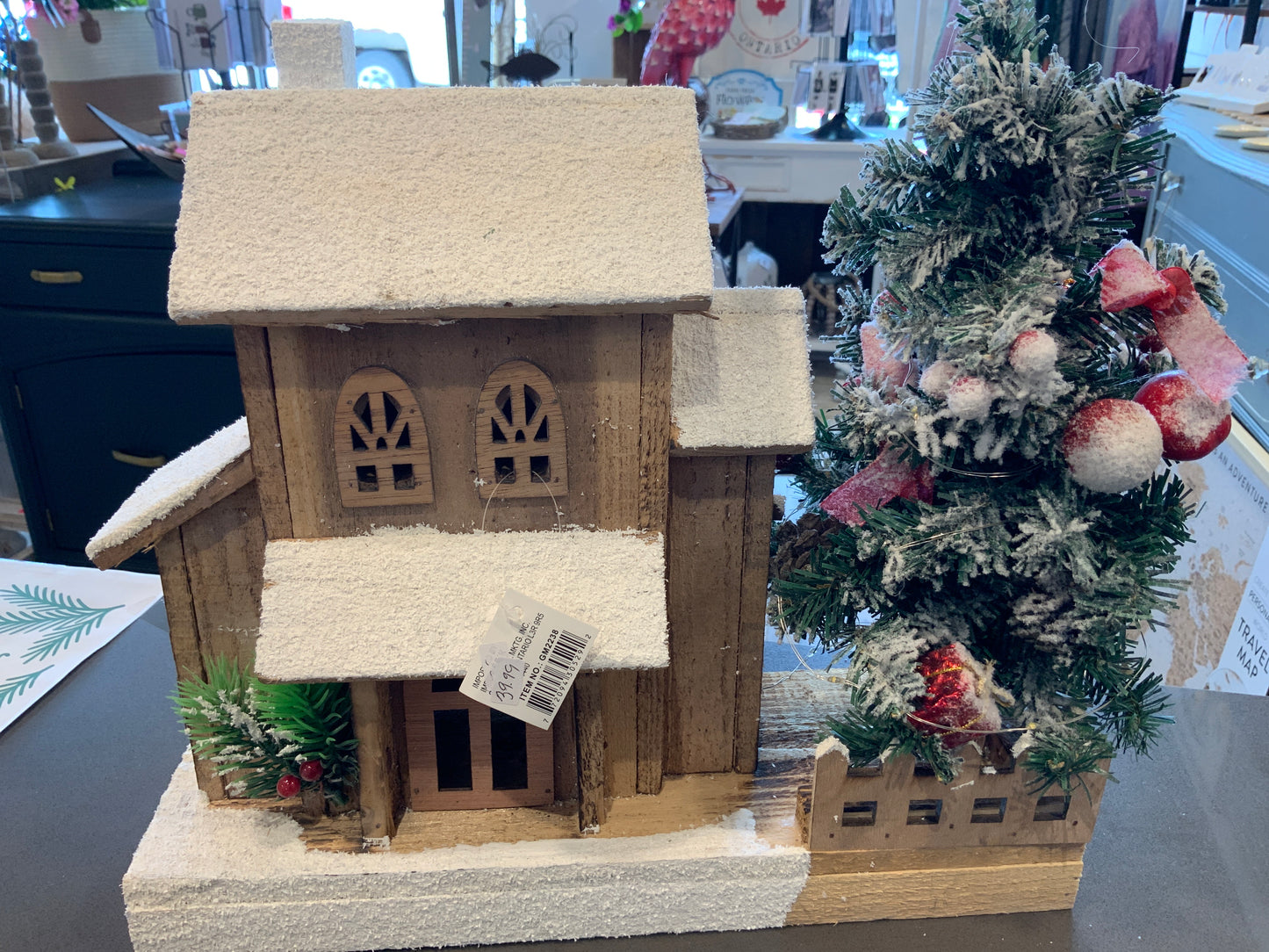 Light Up Wooden House