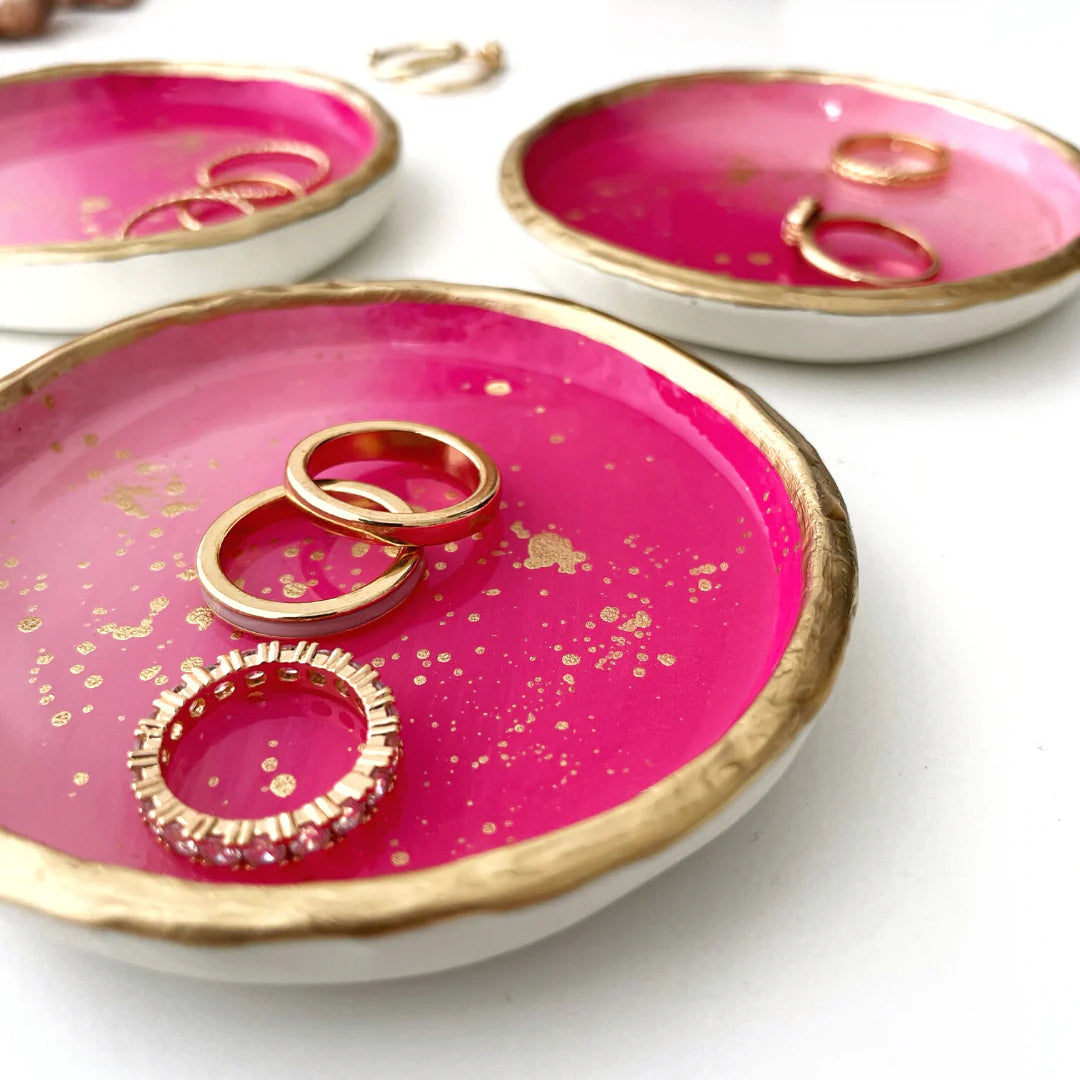 Pink Ombré Ring Dish