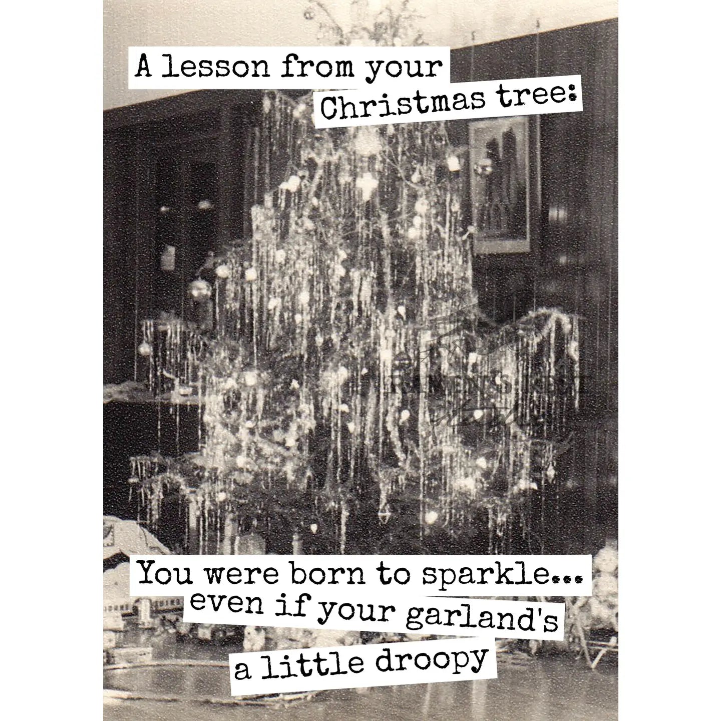 A Lesson From You Christmas Tree Greeting Card