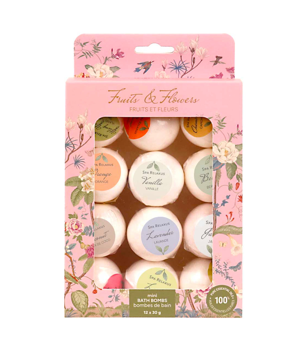 Fruits + Flowers Mini Bath Bombs Gift Set