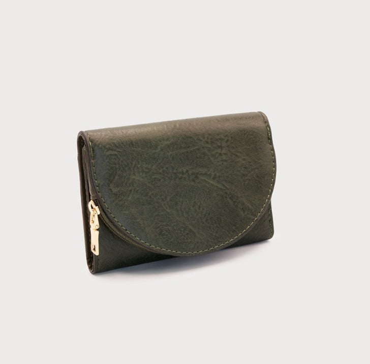 Wallet w/ Multi-Card Slots and Zippered Coin Pouch