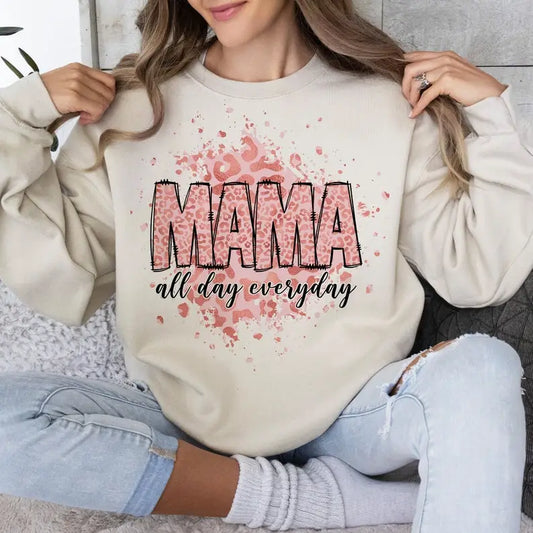 Mama All Day Everyday Long Sleeve Tee
