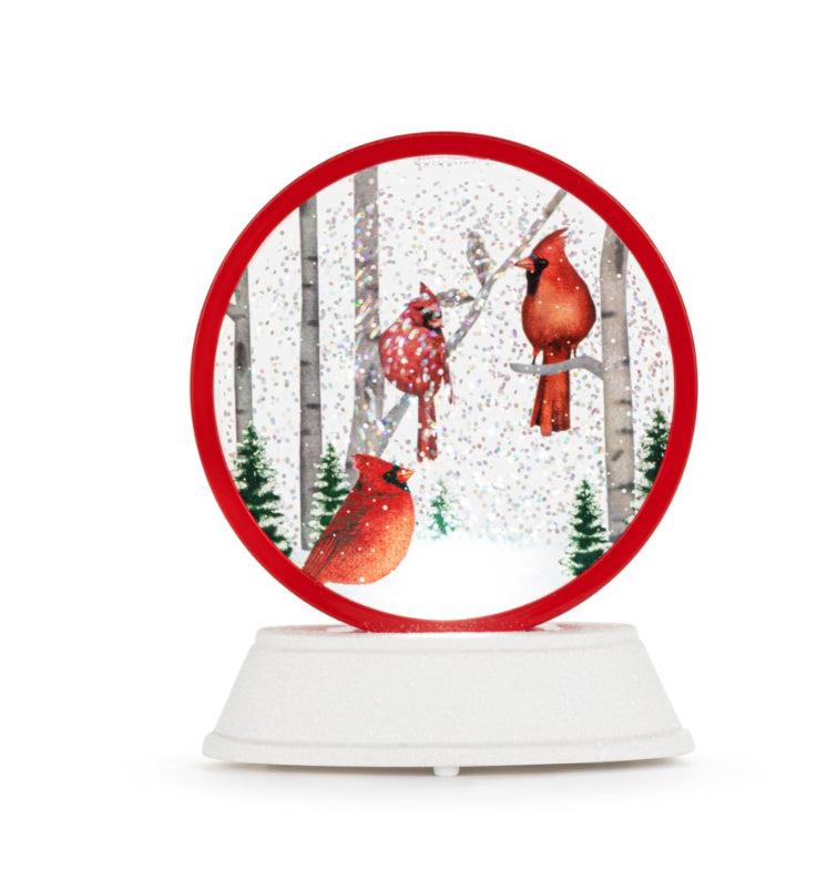 Cardinal LED Snowglobe