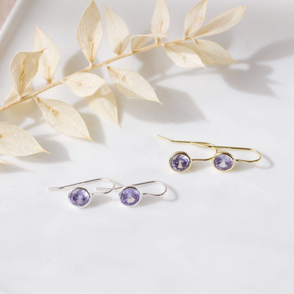 Dazzle Earrings | Purple