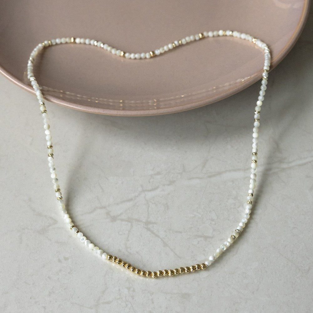 Circuit Loop Necklace/Bracelet | Mother of Pearl