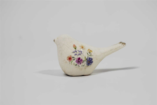 Ceramic Floral Bird