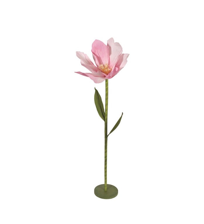 Pink Paper Flower Stand