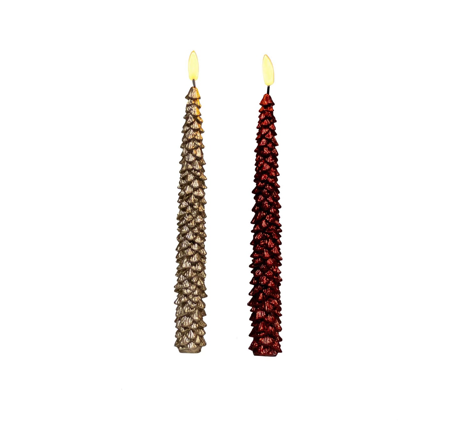 LED Wax Tree Taper Candles | 2 Pack