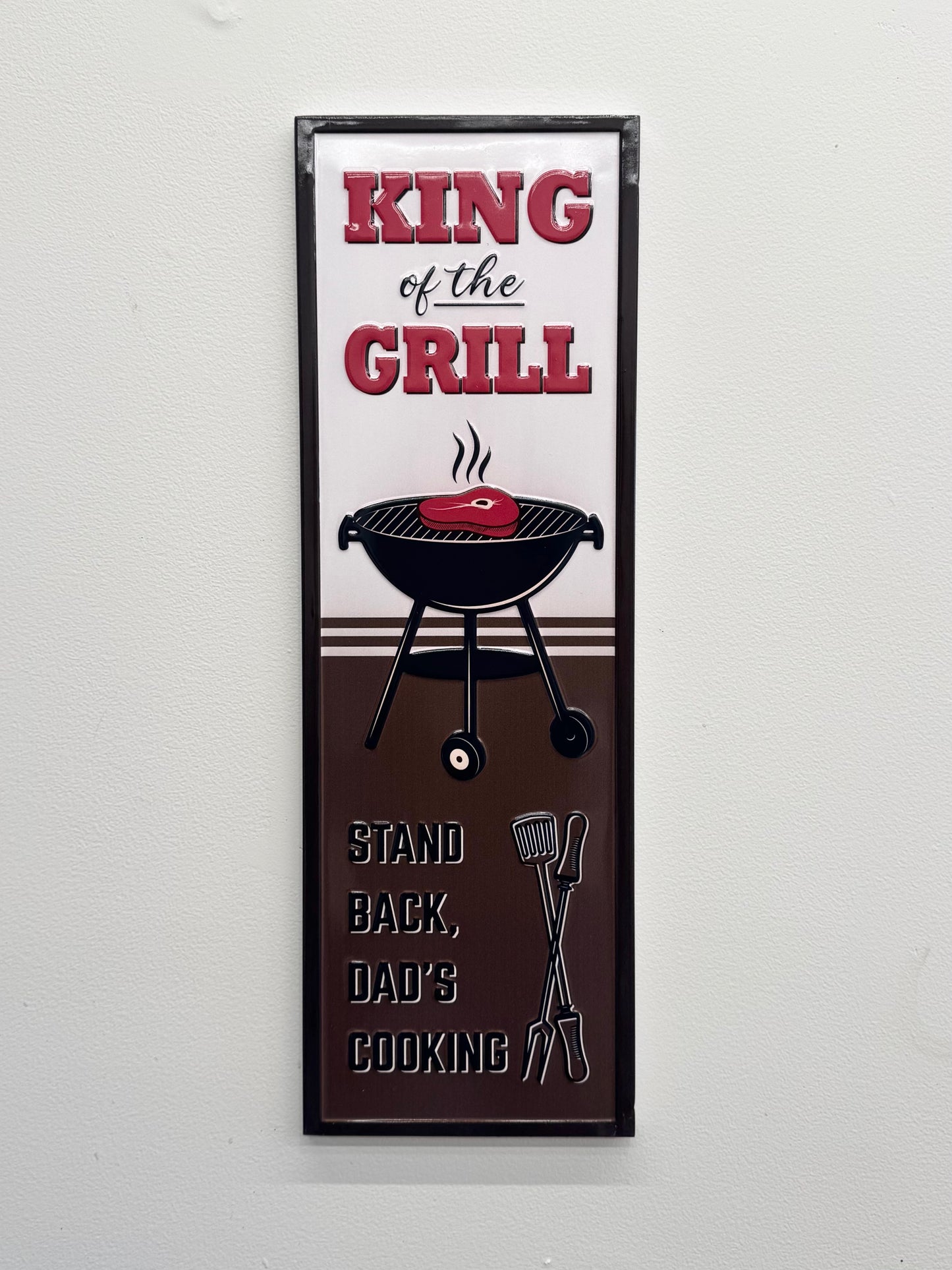 King of the Grill Wall Sign