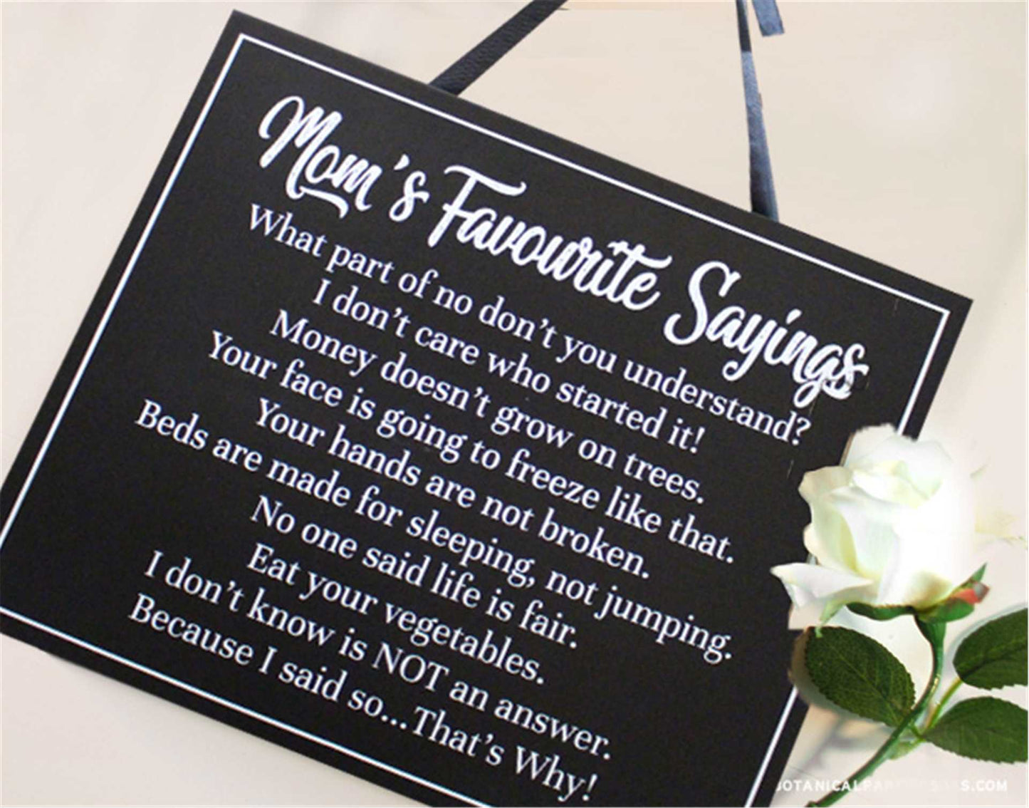 ‘Mom’s Favourite Sayings’ Wall Art