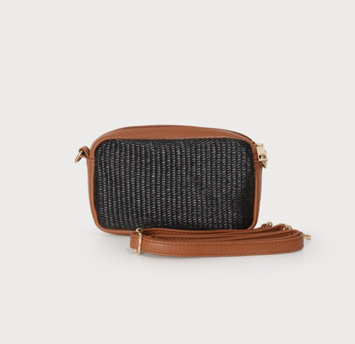Raffia Crossbody Bag