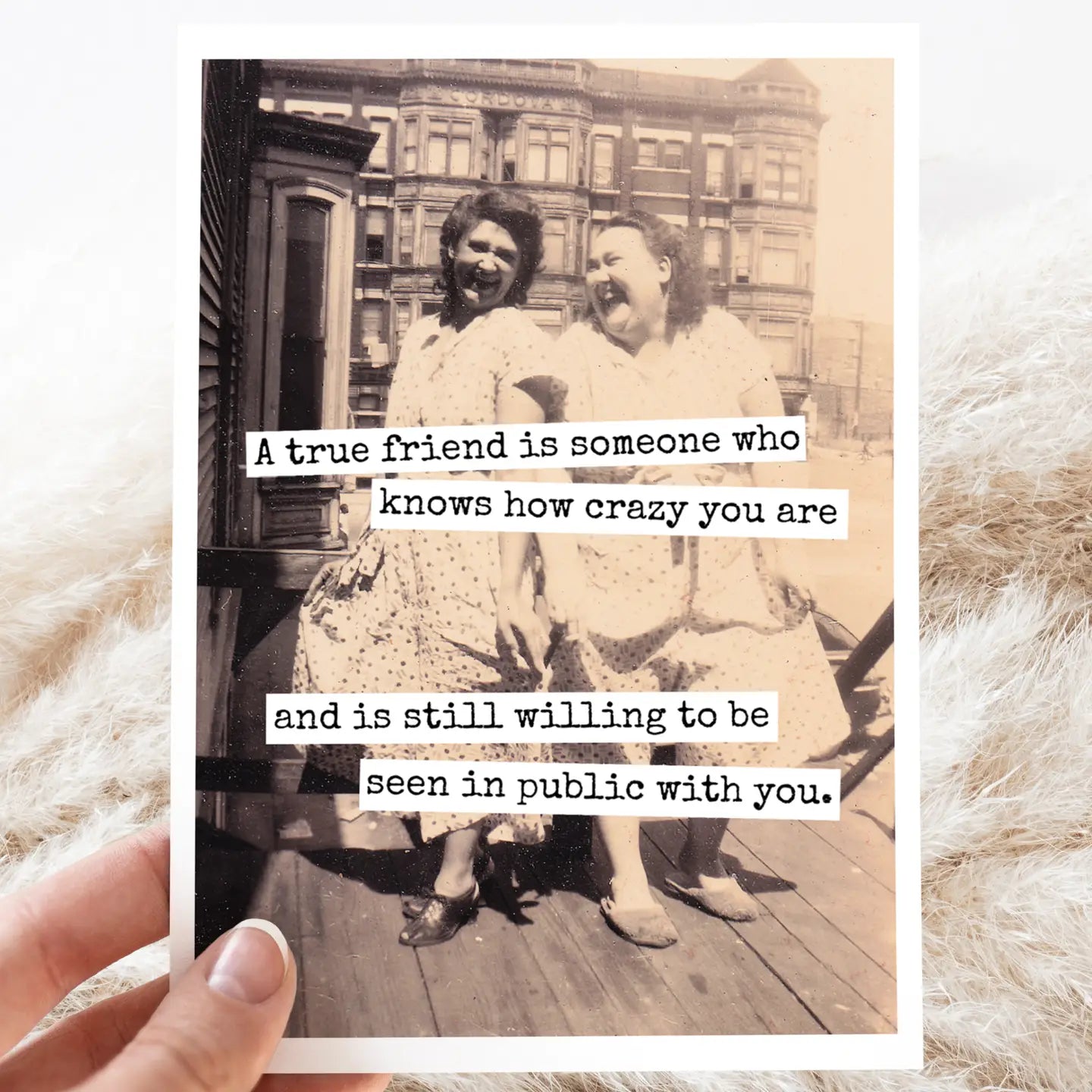 A True Friend Is Greeting Card