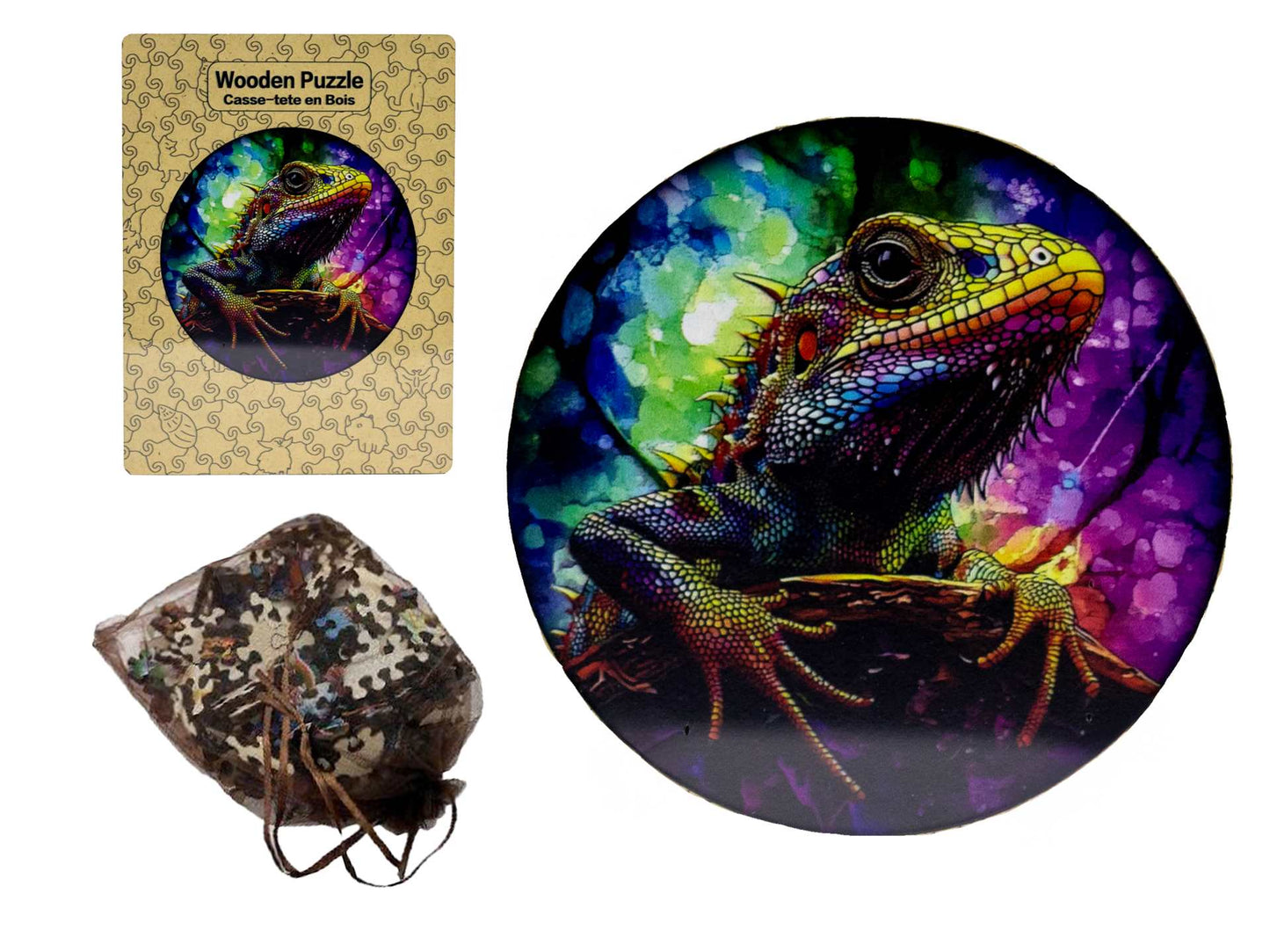 Lizard Wooden Puzzle