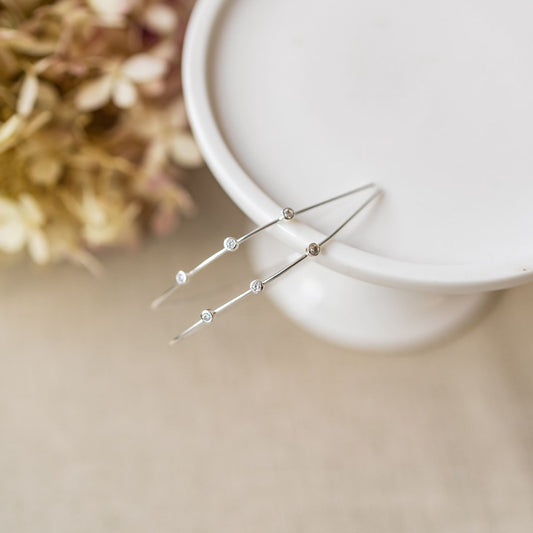 Sparkling Arc Earrings