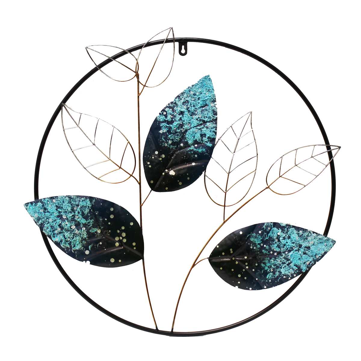 Teal Leaf Wall Art