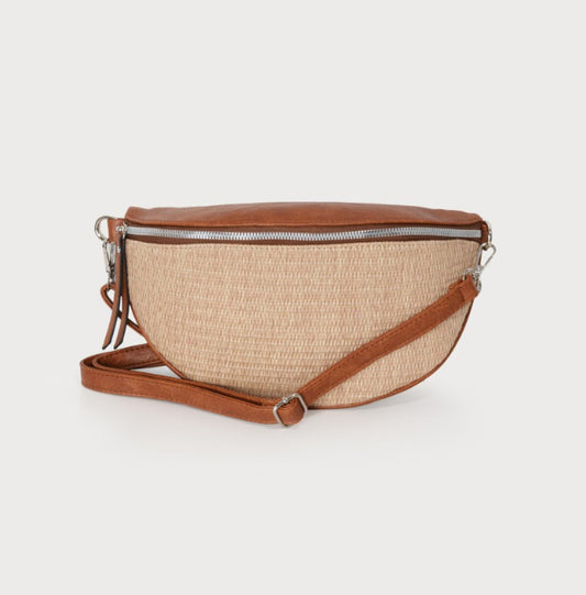 Raffia Belt Bag