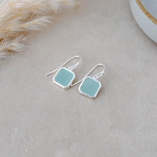 Florence Earrings | Amazonite