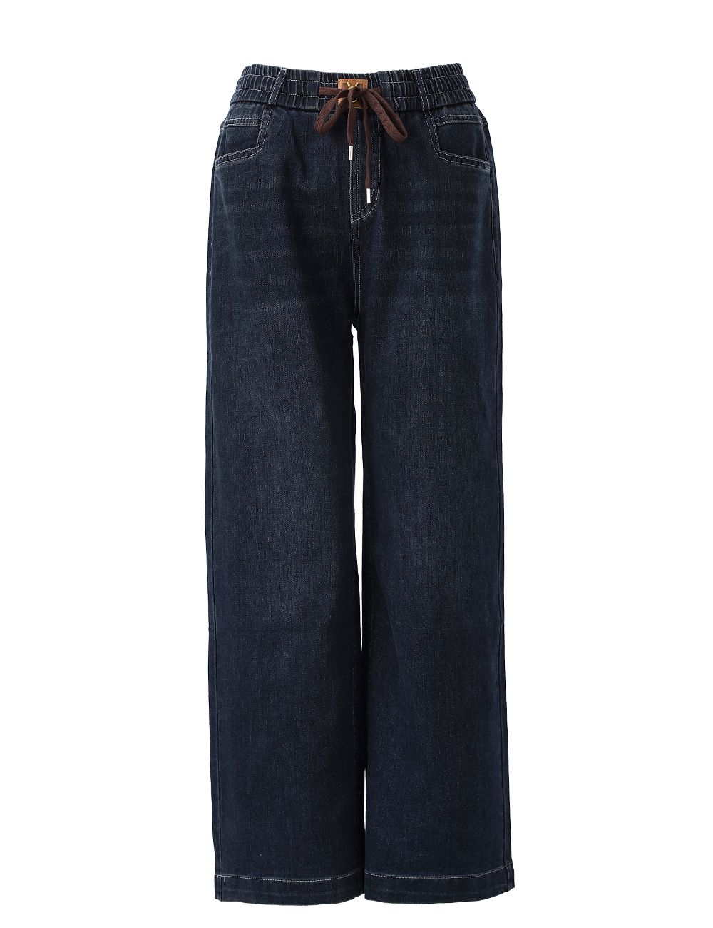 High Waisted Wide Leg Pants | Dark Wash