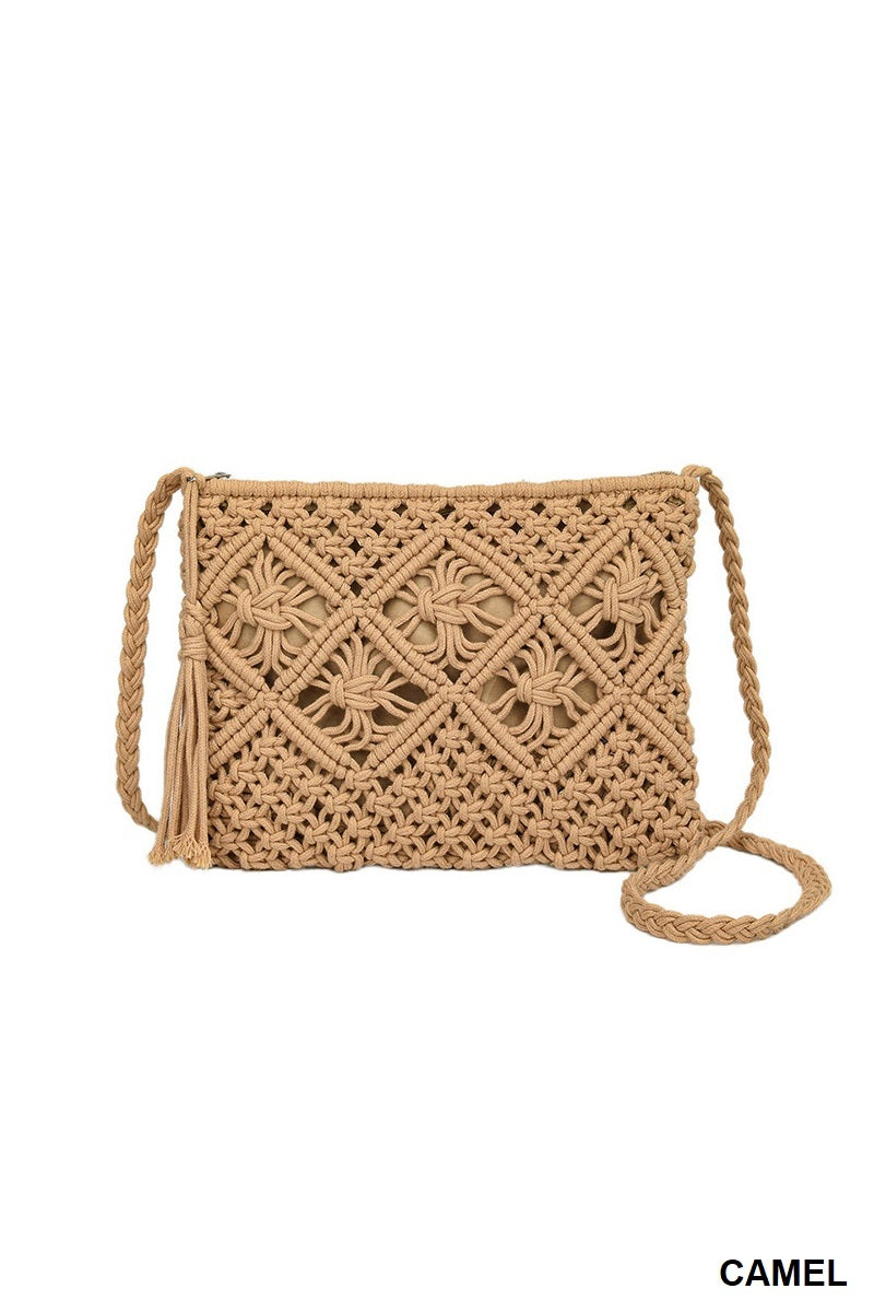 Boho Tassel Crochet Shoulder Bag Redefined Finds