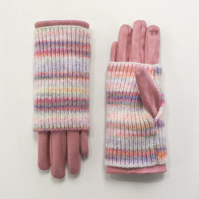 Multi-Colour Knit Gloves