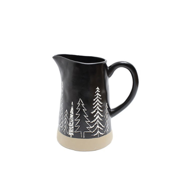 Black Christmas Pitcher