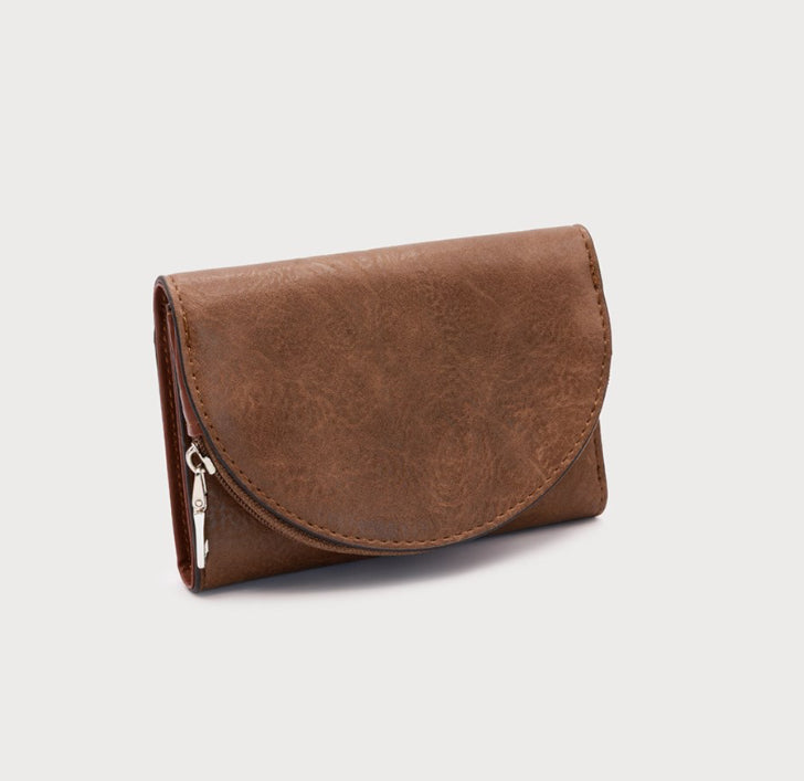 Wallet w/ Multi-Card Slots and Zippered Coin Pouch