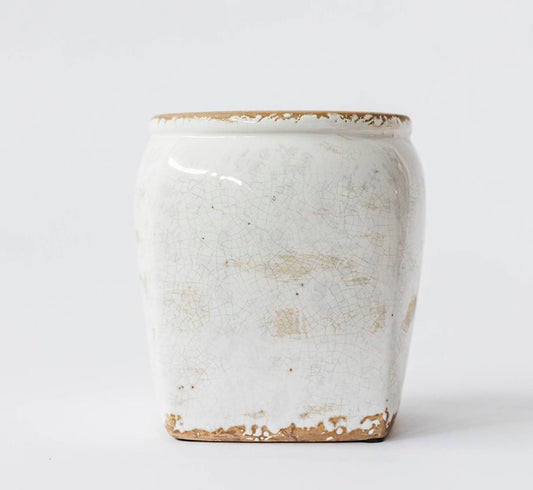 Washed Out Ceramic Flower Pot