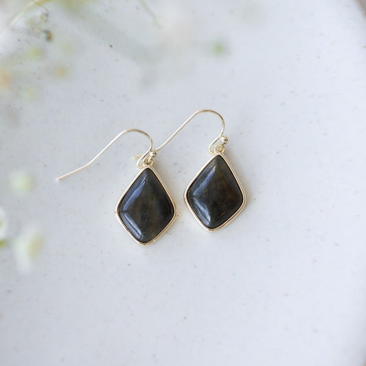 Evora Earrings | Labradorite