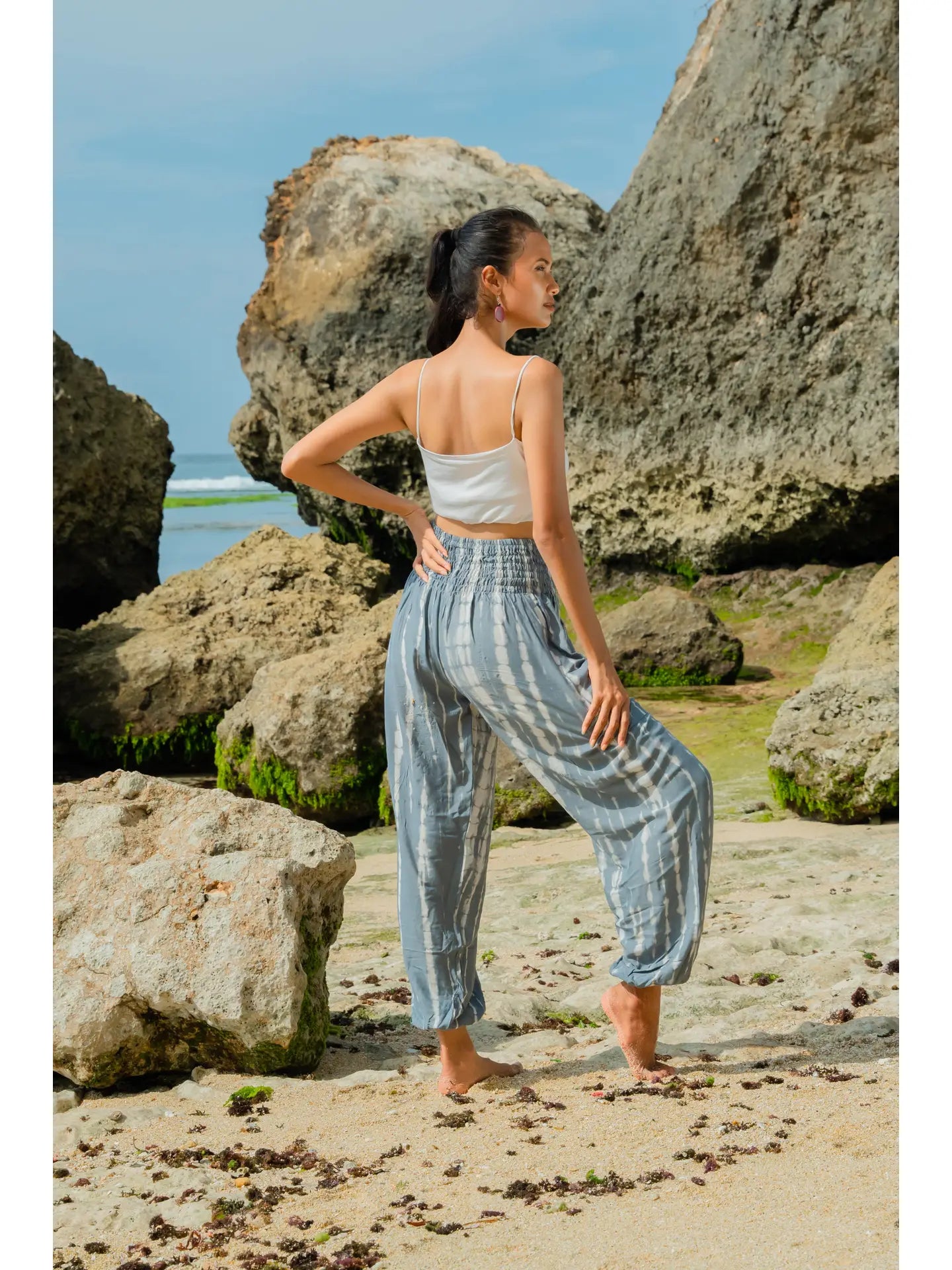 Bone Tie Dye Bali Pants