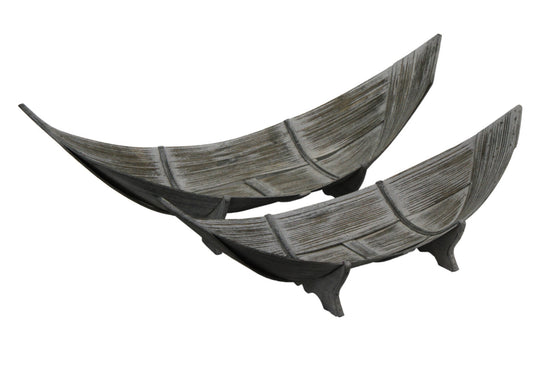 Wooden Boat Shaped Tray