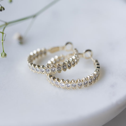 Front & Centre Hoops | Clear