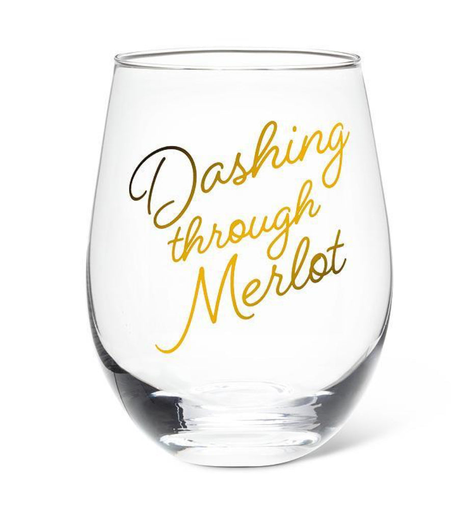 Dashing / Merlot Stemless Wine Glass