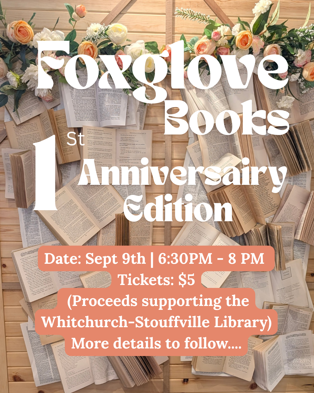 Foxglove Books One Year Anniversary