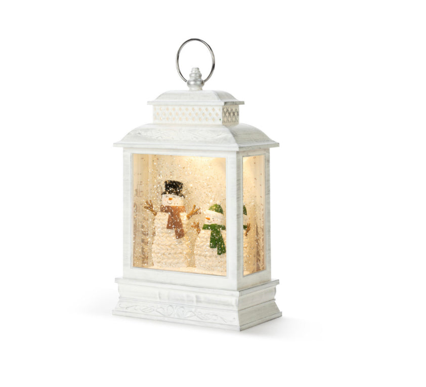 Snowman Couple Lantern