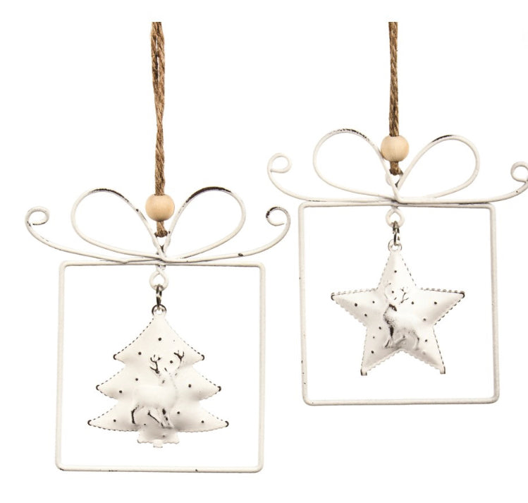 White Gift Box Ornament