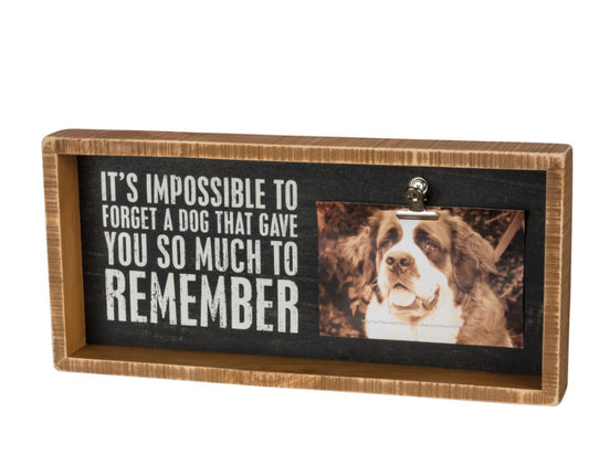 Dog Memorial Inset Box Frame