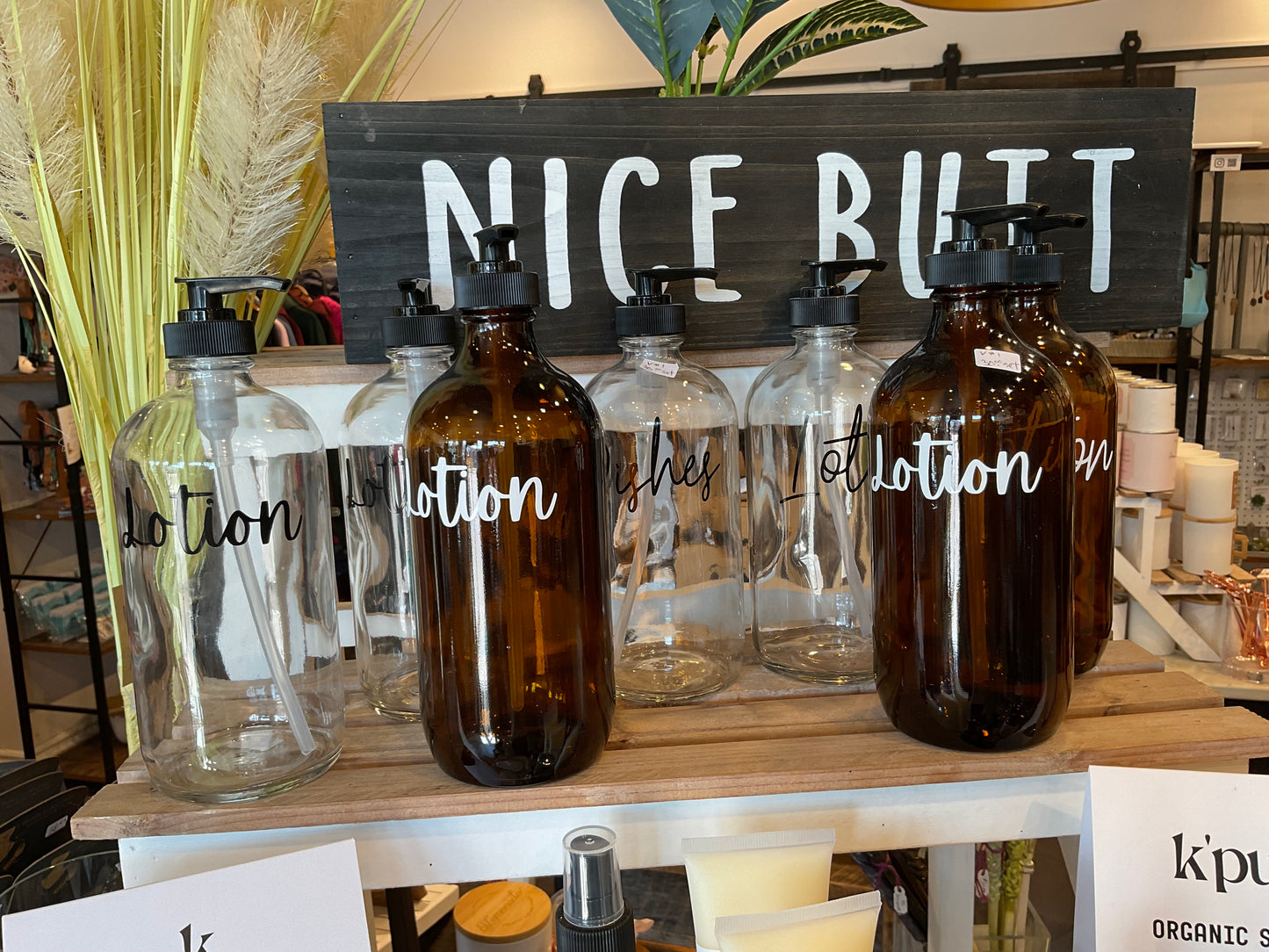 Glass Soap/Lotion Bottles