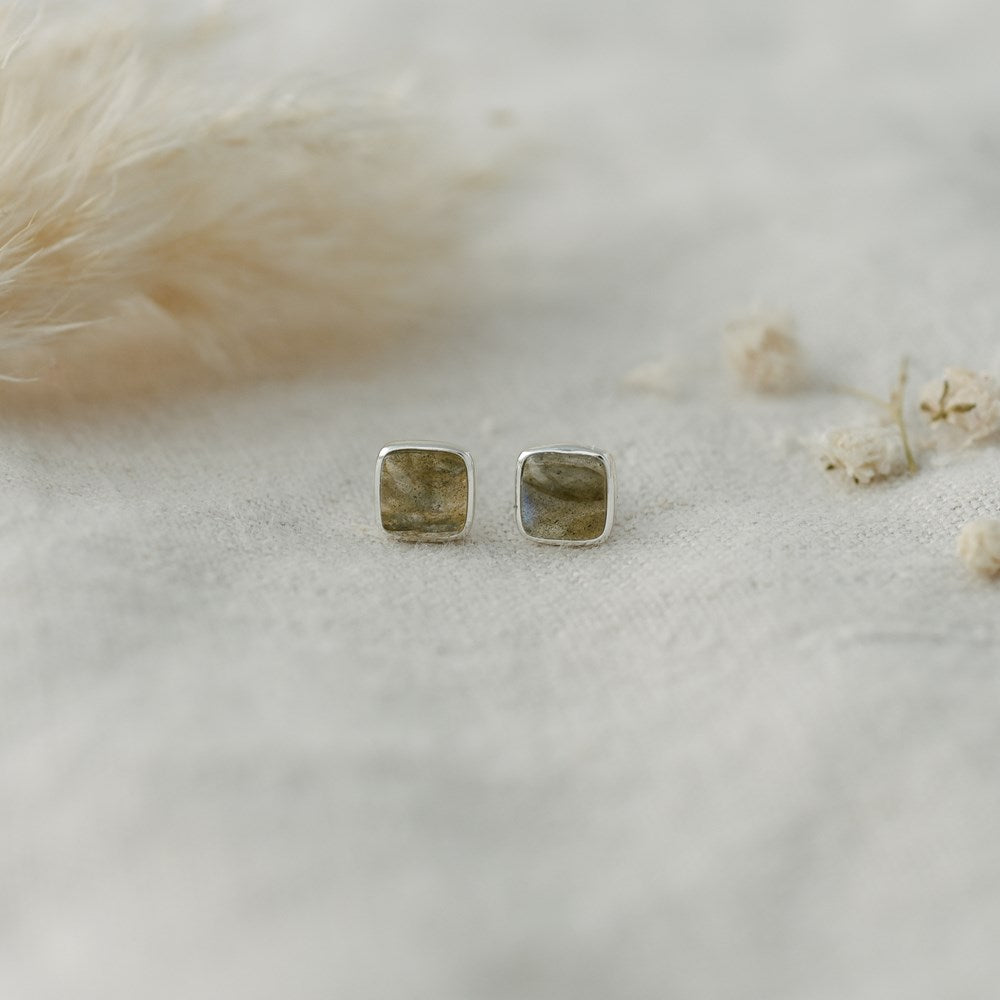 Quinn Studs | Labradorite