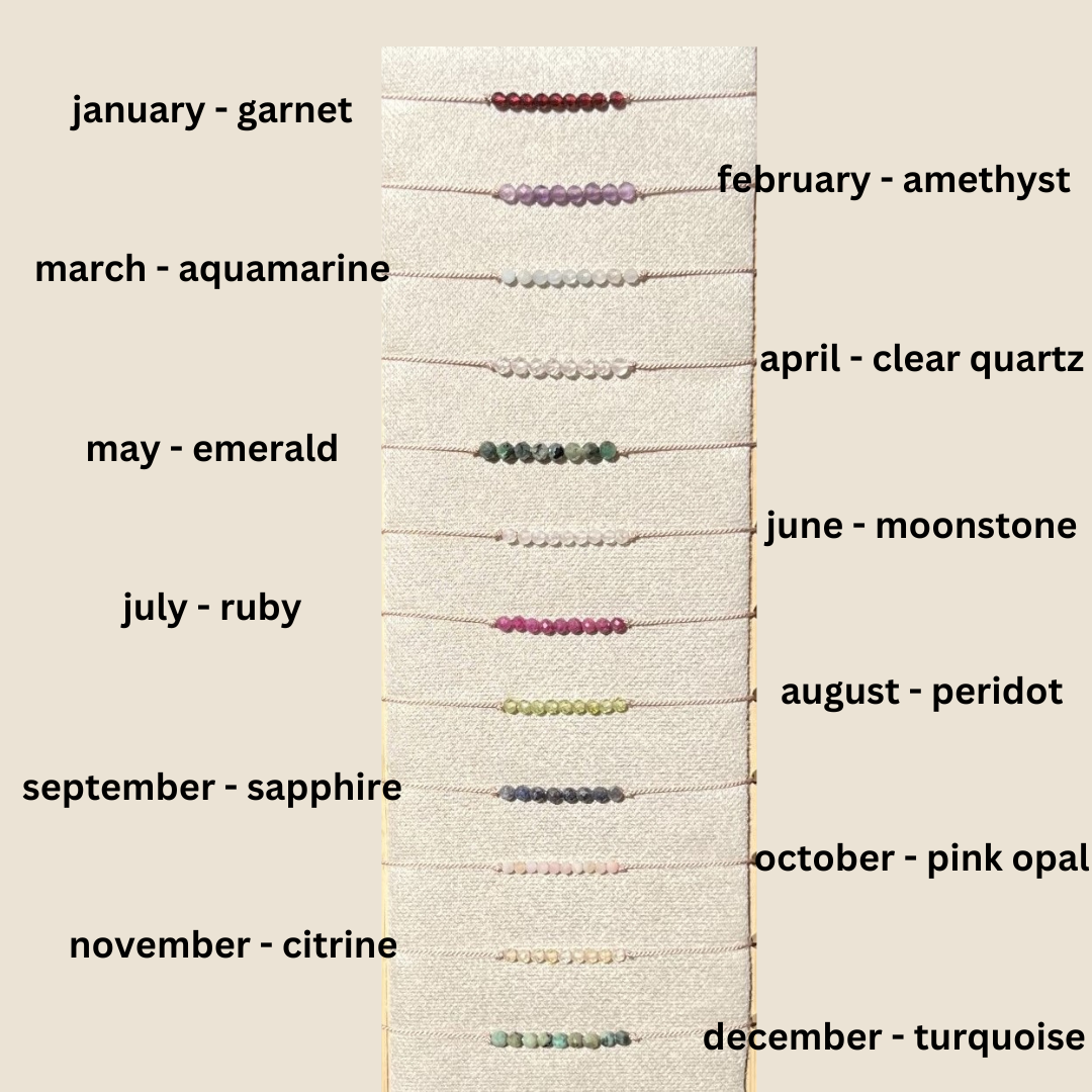 Jaydee Handcrafted | Birthstone Bracelets