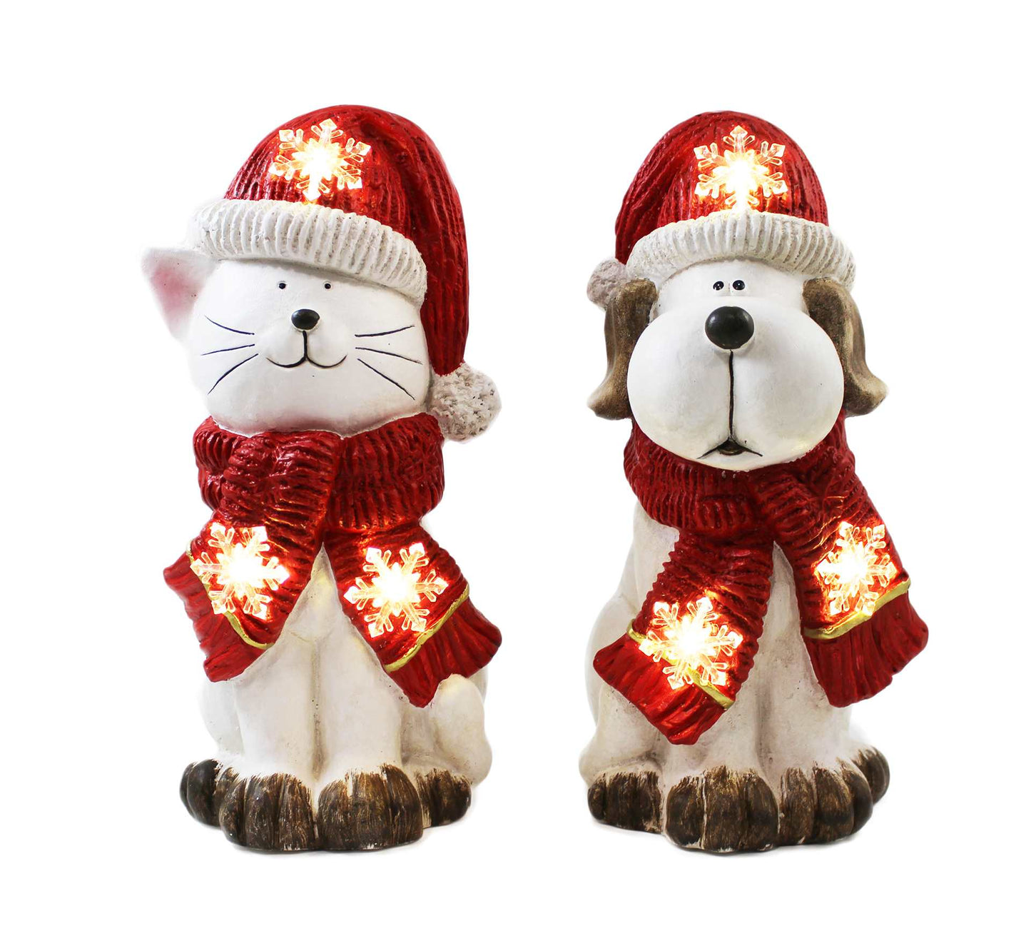 Cat & Dog Light Up Set
