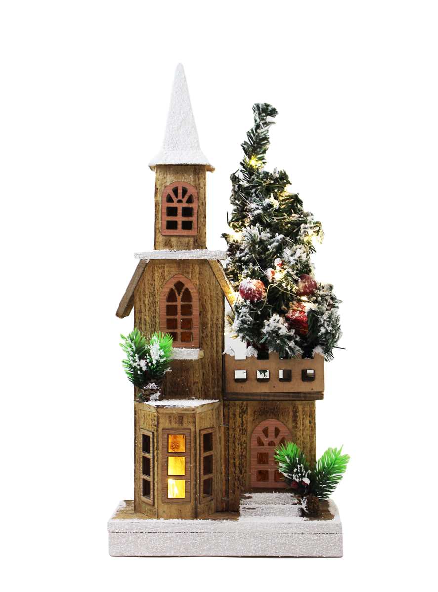 Three-Story Wooden House