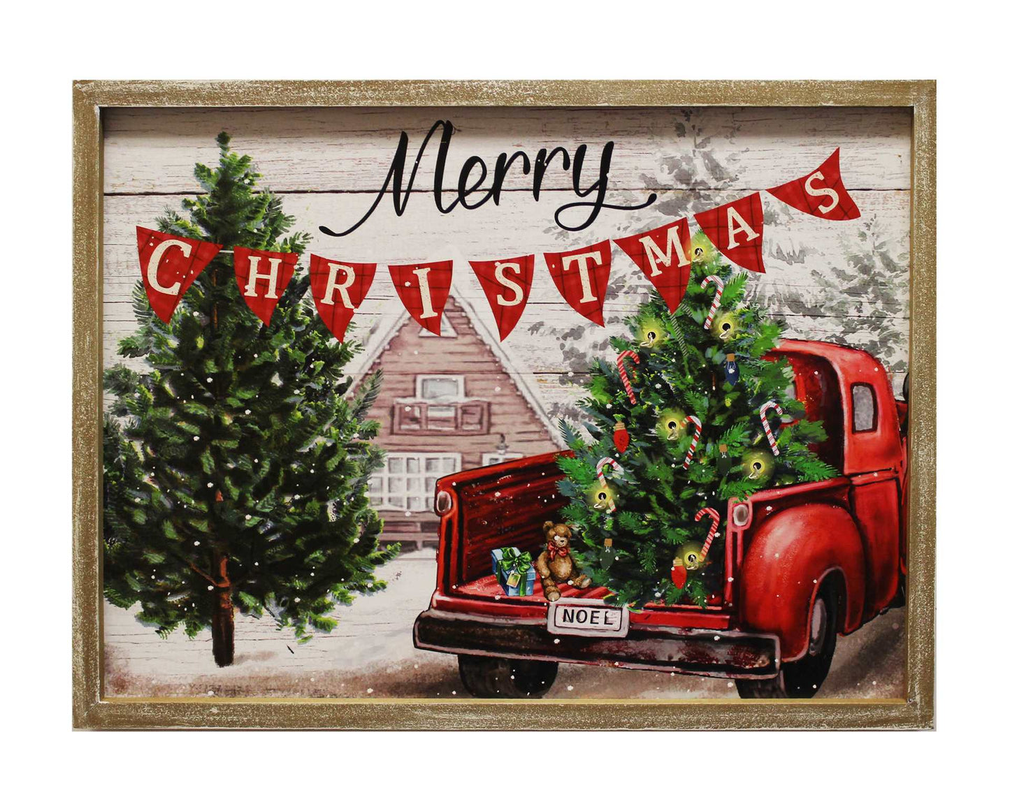 LED Merry Christmas Wall Art