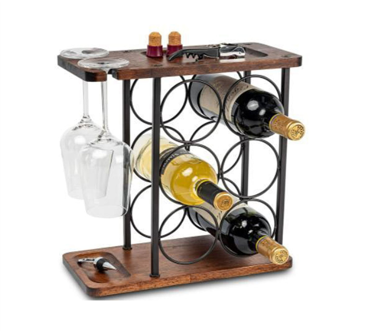 Wine Stand w/ Glass Holder