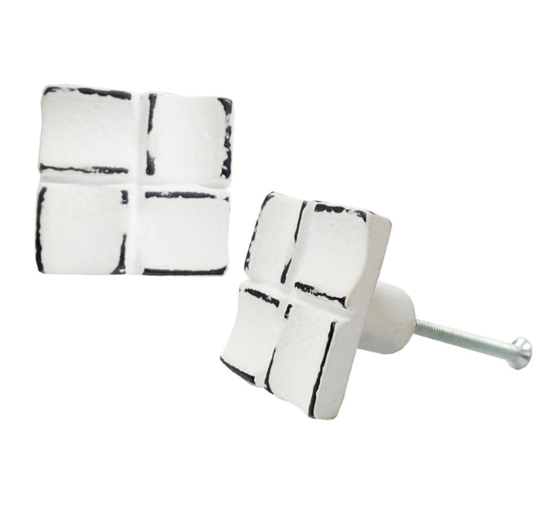 Distressed Square Knob