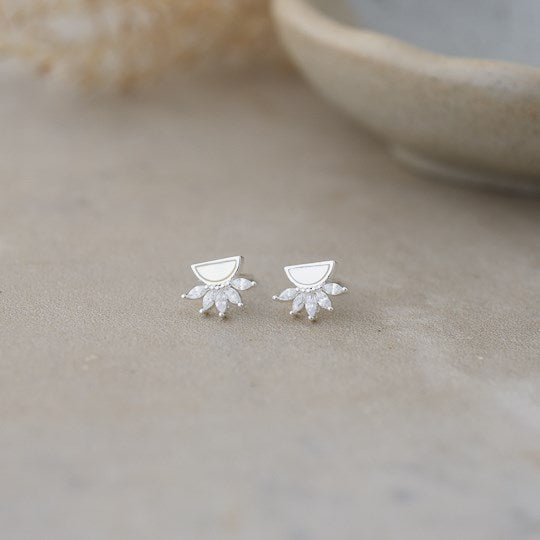 Antique Studs | Mother of Pearl