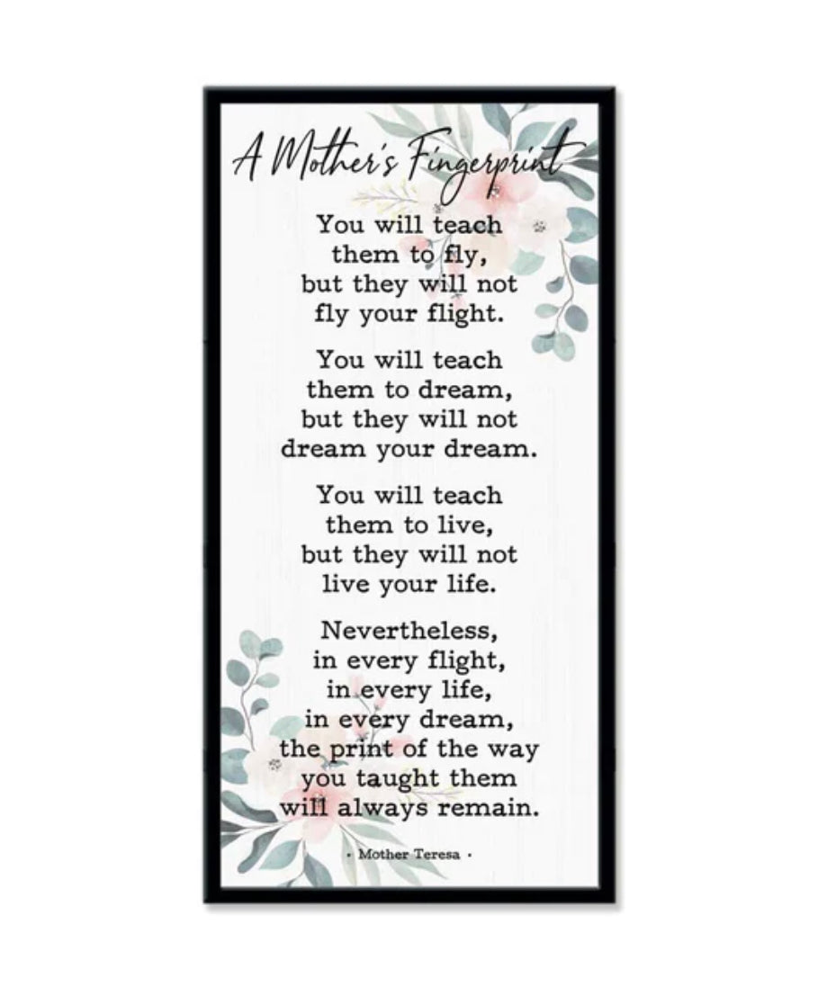 A Mother’s Fingerprint Sign