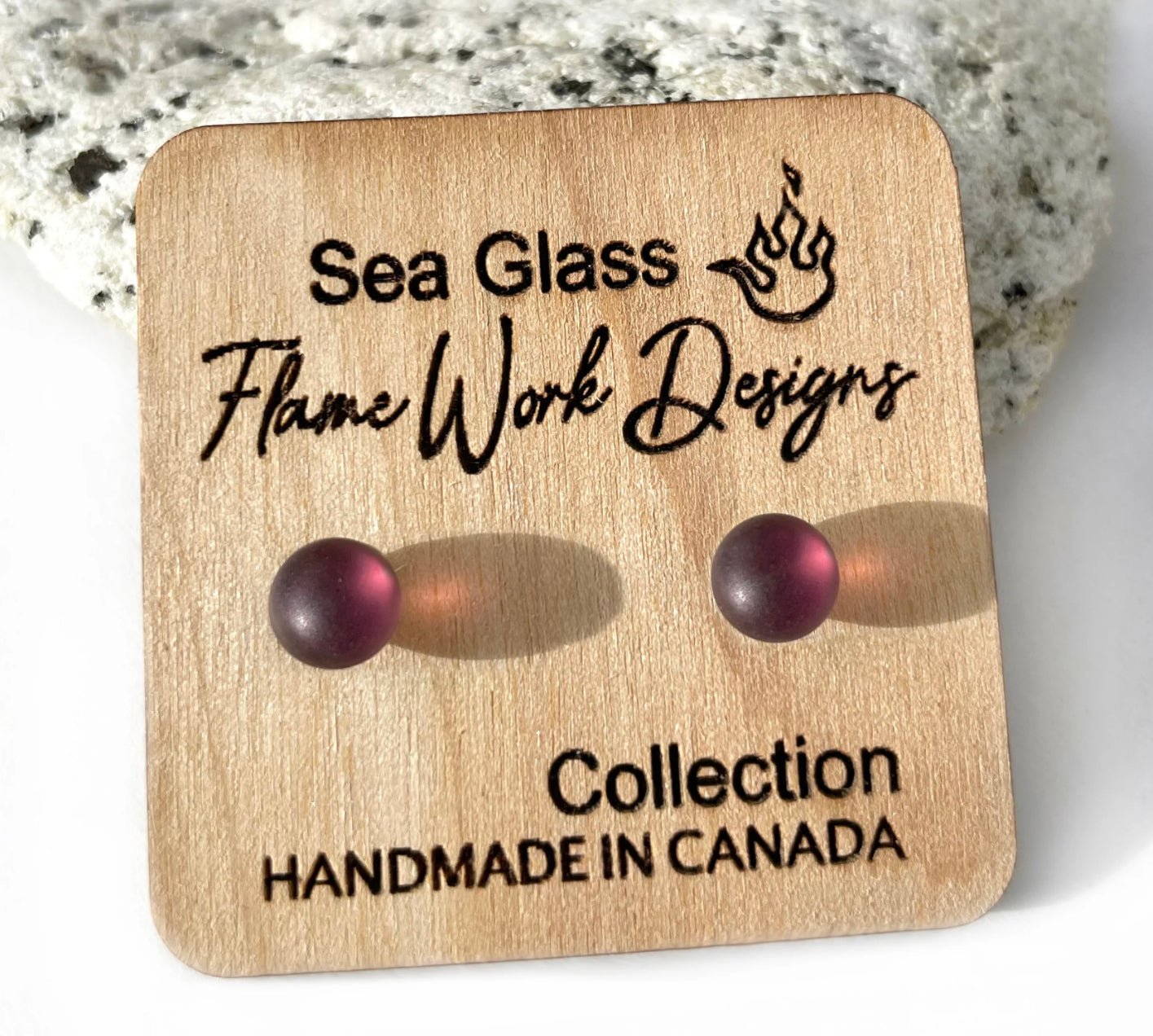 Sea Glass Studs