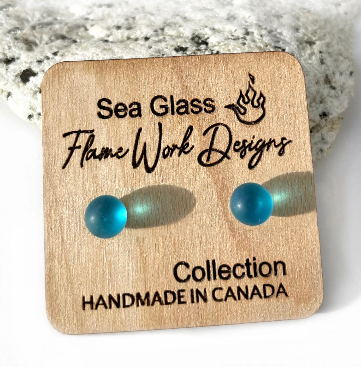 Sea Glass Studs