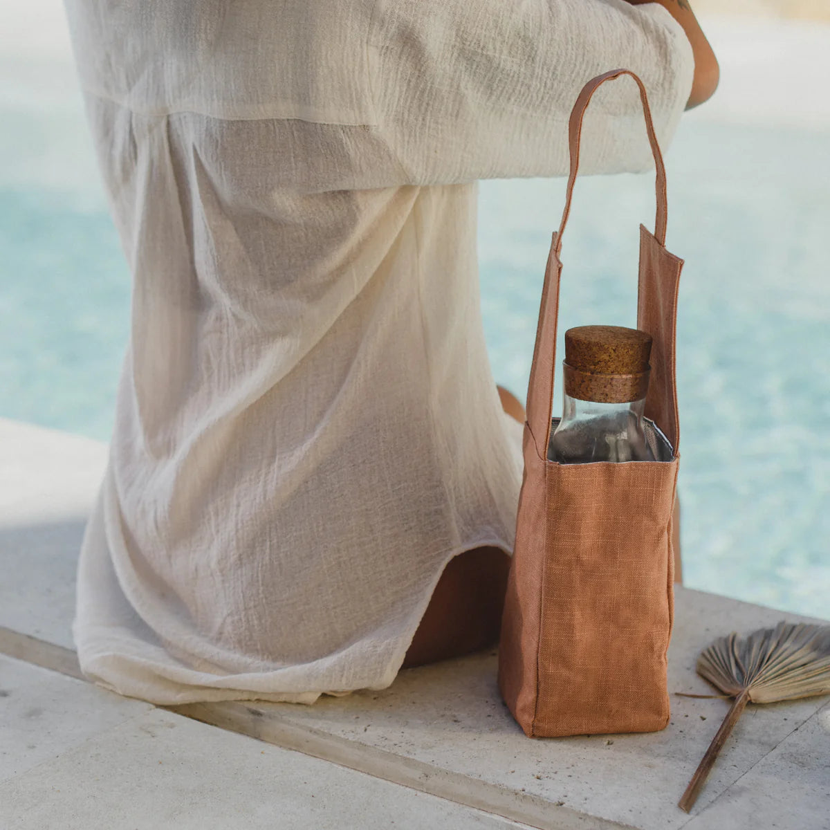 Muted Clay Wine Tote