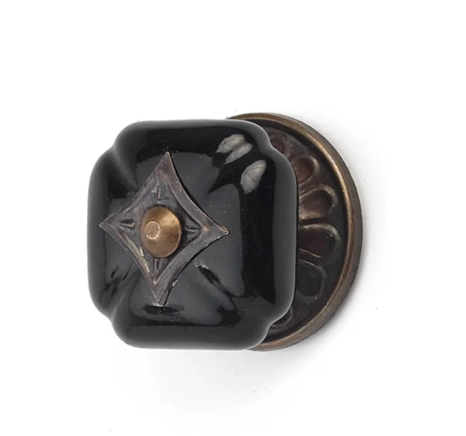 Black Ceramic Knob